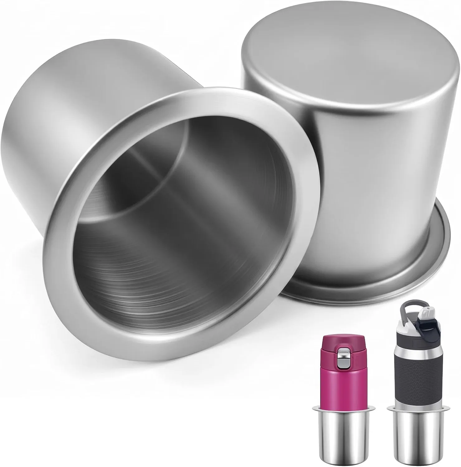 Stainless Steel Drop-in Cup Holder
